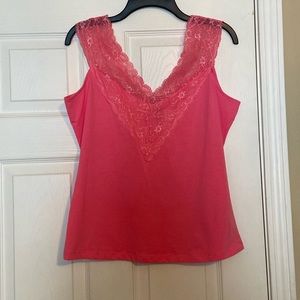 Pink Top with lace 1XL, new